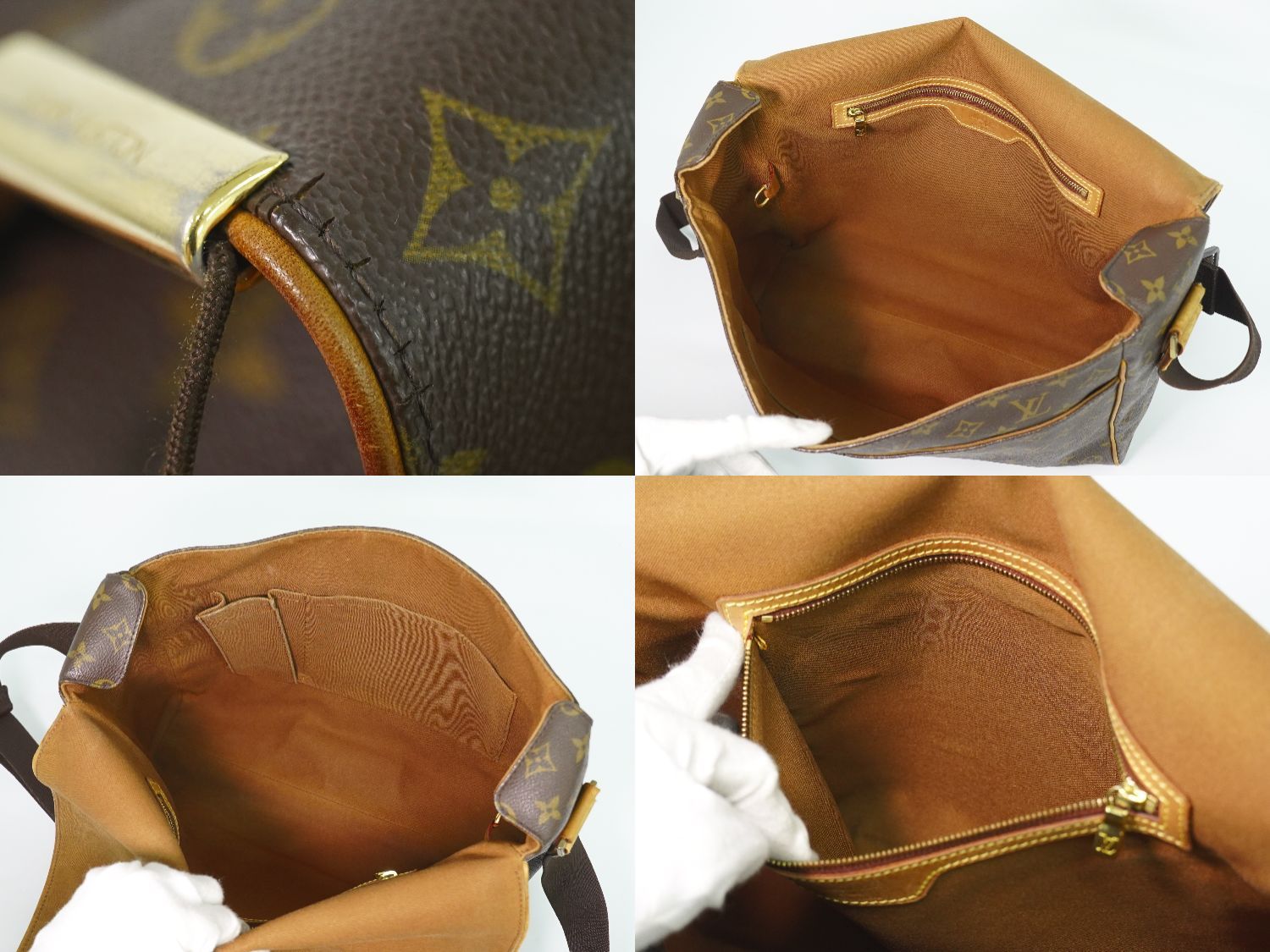本物 ルイヴィトン LOUIS VUITTON LV アベス モノグラム ショルダー 