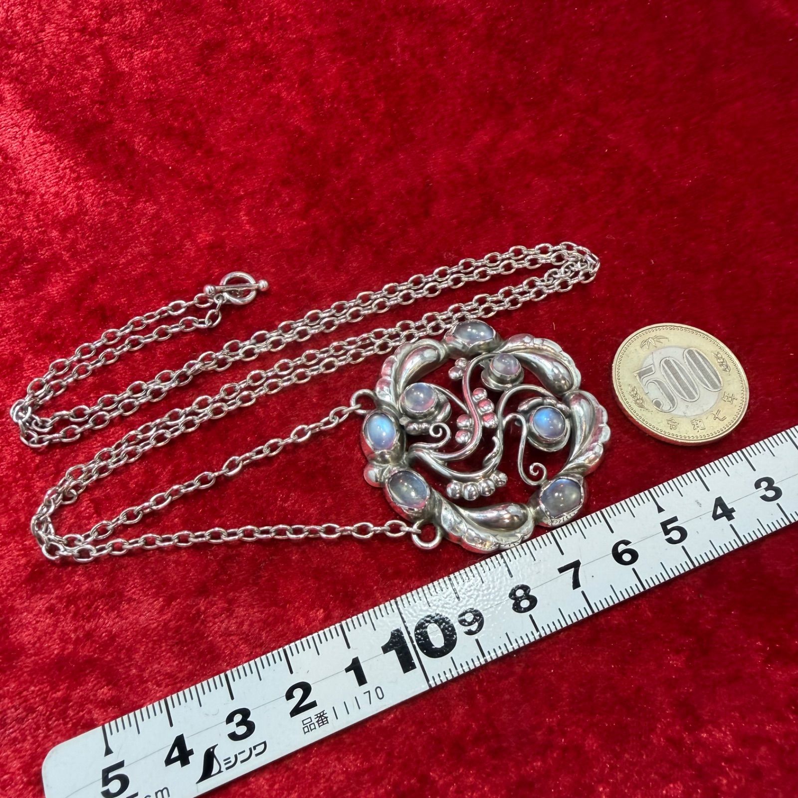 美品 ムーンライトブロッサム ロングネックレス ♯259 ジョージ 