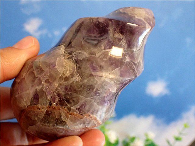 アメジスト原石 紫 水晶 カクタス アメジスト 原石 結晶 48g