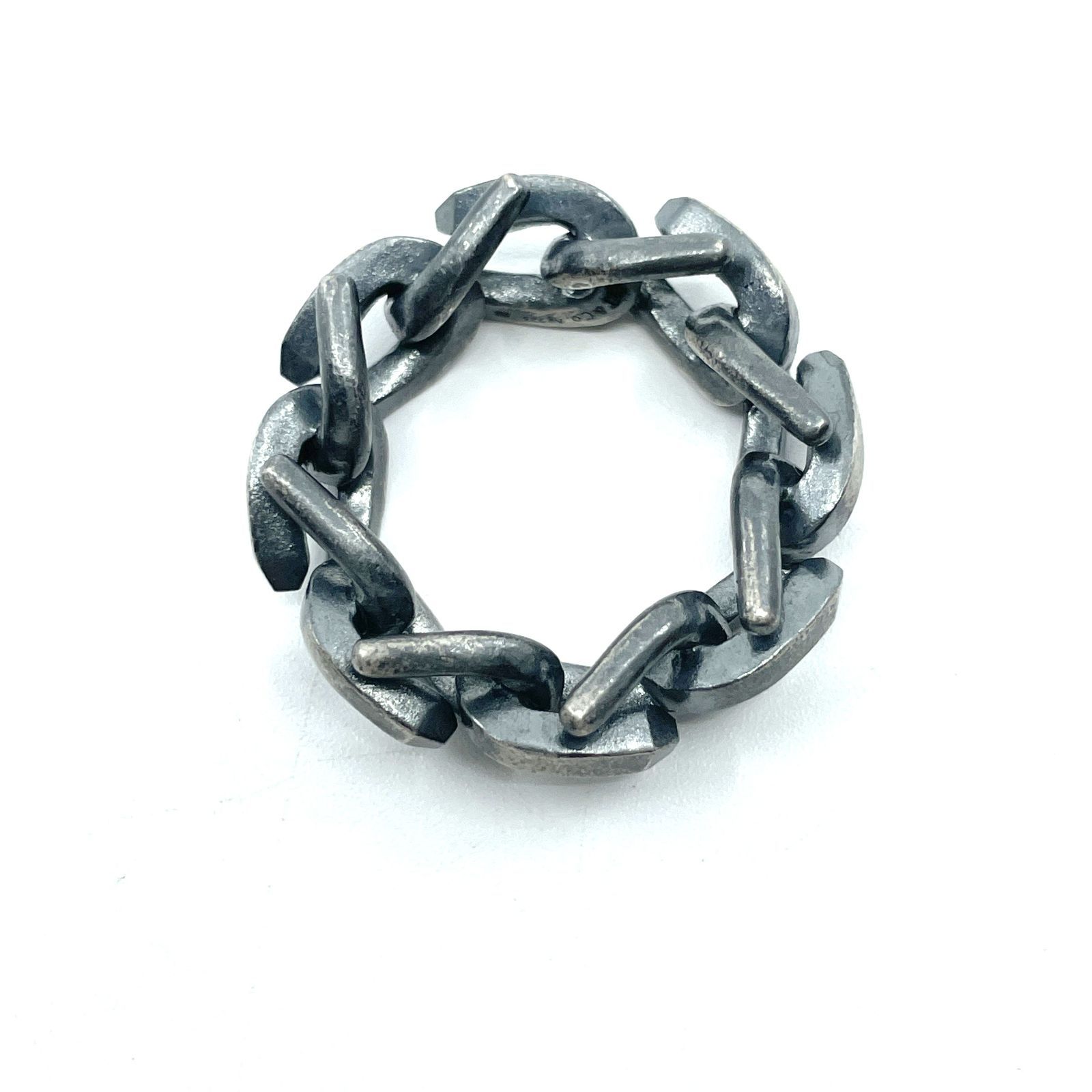 tiffany & co. ティファニー フォージ リンク リング US5.5 Ag925 シルバー SV いぶし仕上げ 11.92g 指輪 ジュエリー アクセサリー