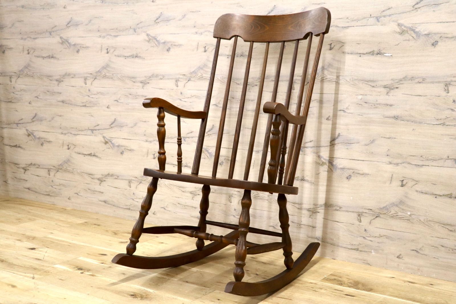 GMJS118A○飛騨家具 ロッキングチェア 揺り椅子 1人掛けソファ チェア レトロ アンティーク カントリー 検）柏木工 飛騨産業