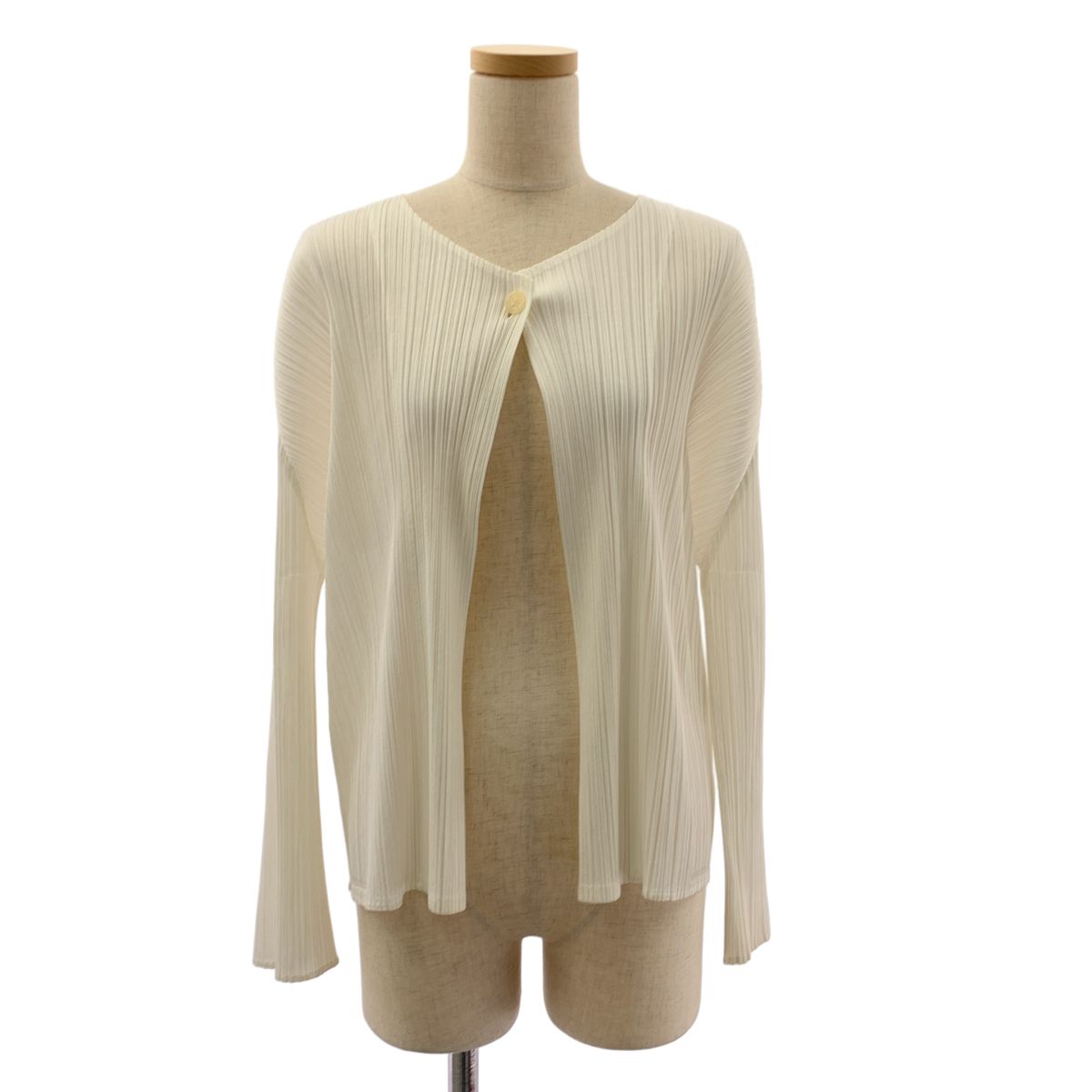 未使用に近い❢プリーツプリーズ　半袖　カーディガン　イッセイミヤケ PLEATS PLEASE ISSEY MIYAKE / プリーツプリーズイッセイミヤケ
