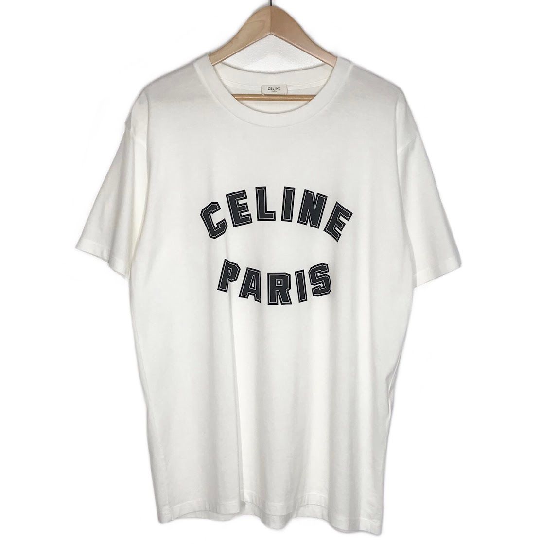 【倉吉店】 中古 CELINE | セリーヌ 半袖Ｔシャツ 24SS PARIS ルーズ Tee 2X84N671Q ホワイト サイズ：M 【108】