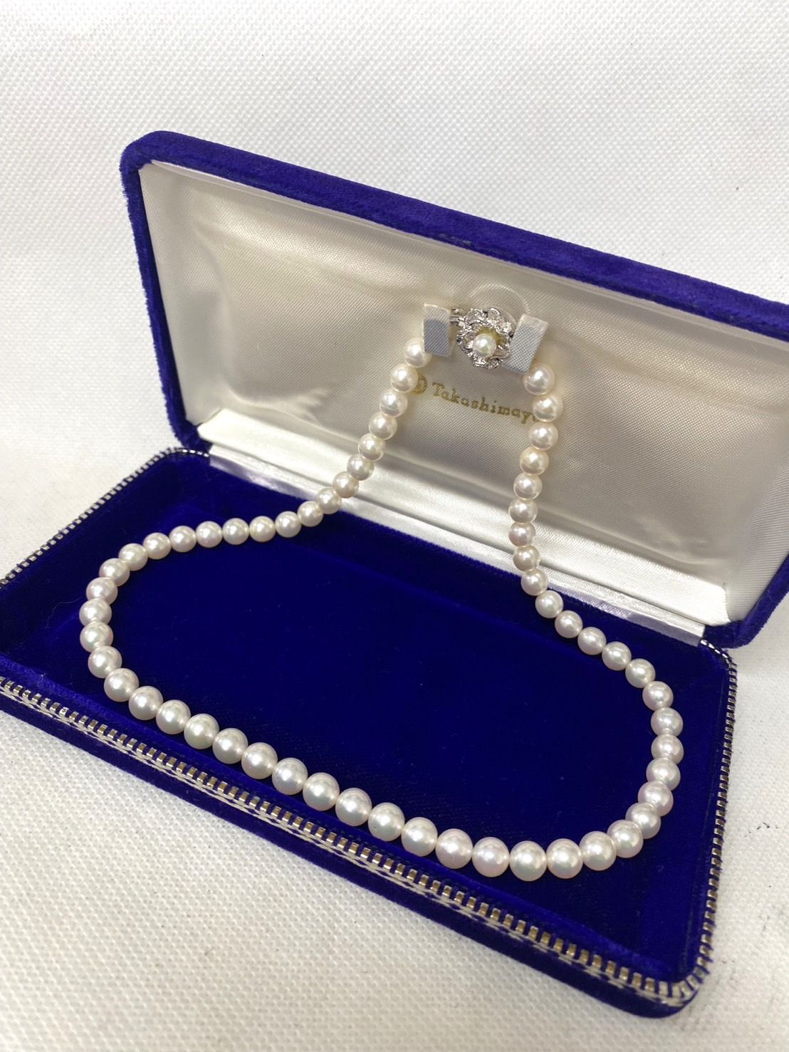 美品 パール 真珠 ネックレス レディース シルバー silver アクセサリー hm060510
