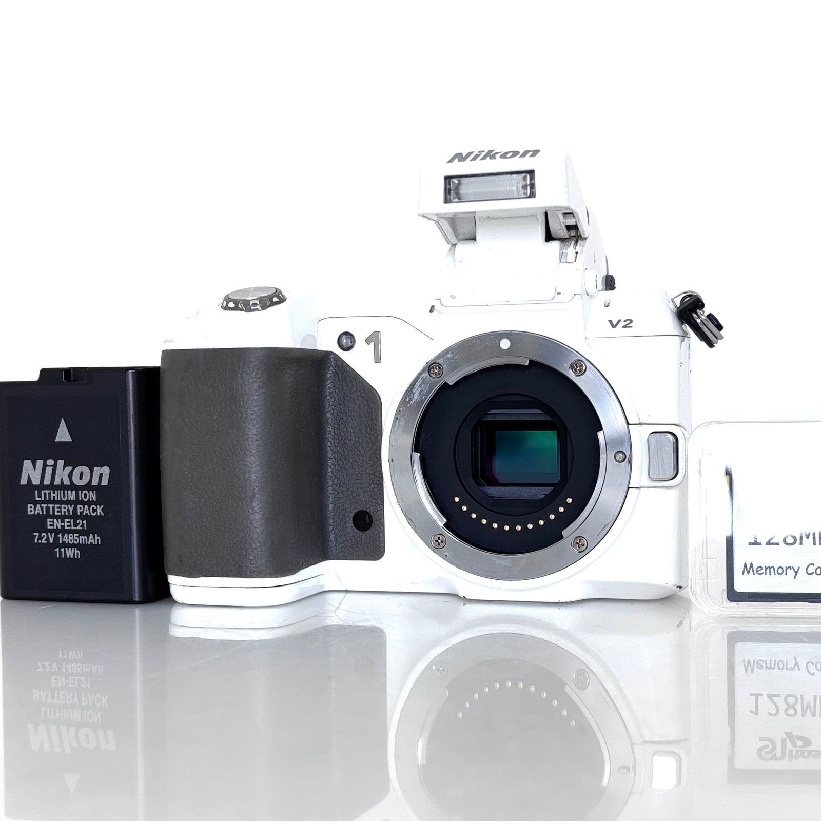 【ニコン】Nikon 1 V2 White デジタルカメラ #T942A