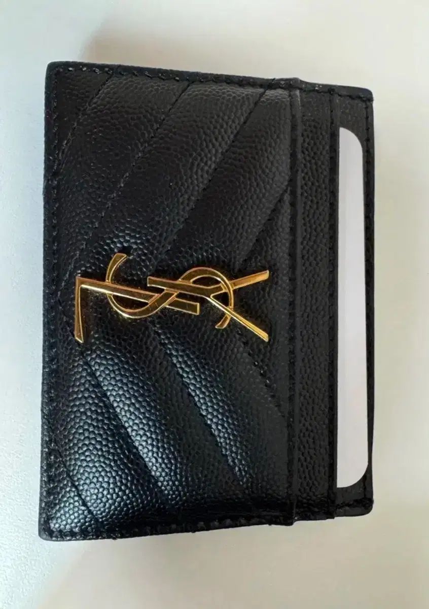 イヴ・サンローラン Saint Laurent サンローラン カードウォレット ブラック