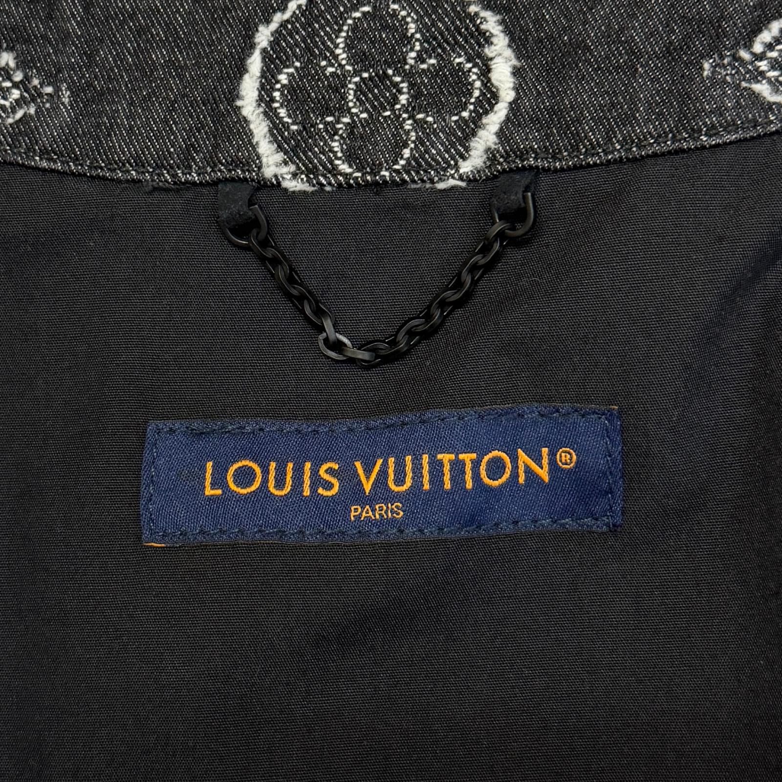国内正規 LOUIS VUITTON 23AW モノグラムデニム半袖シャツ 半袖 シャツ