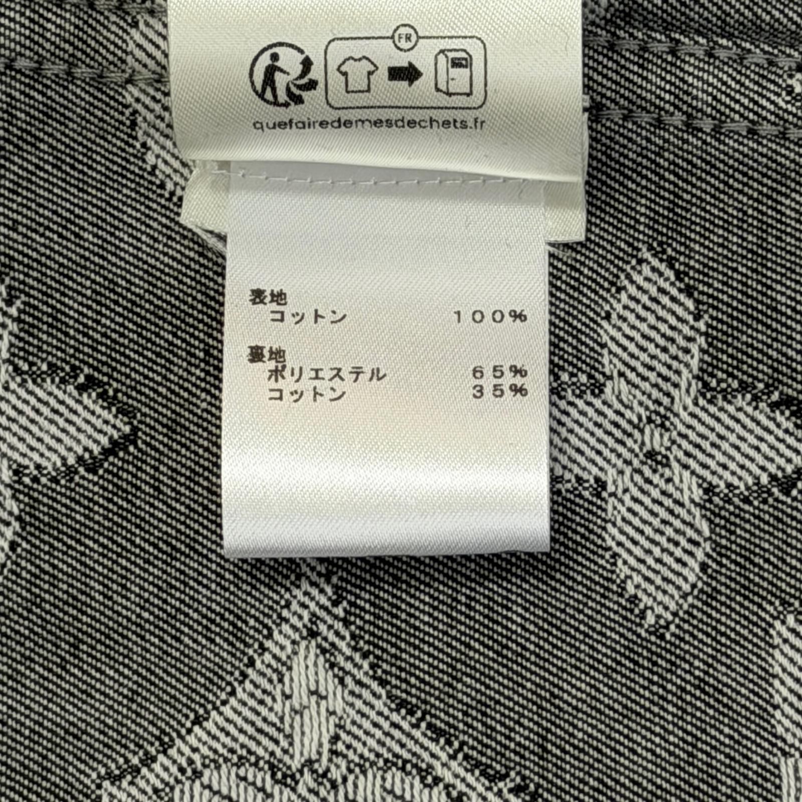 国内正規 LOUIS VUITTON 23AW モノグラムデニム半袖シャツ 半袖 シャツ 