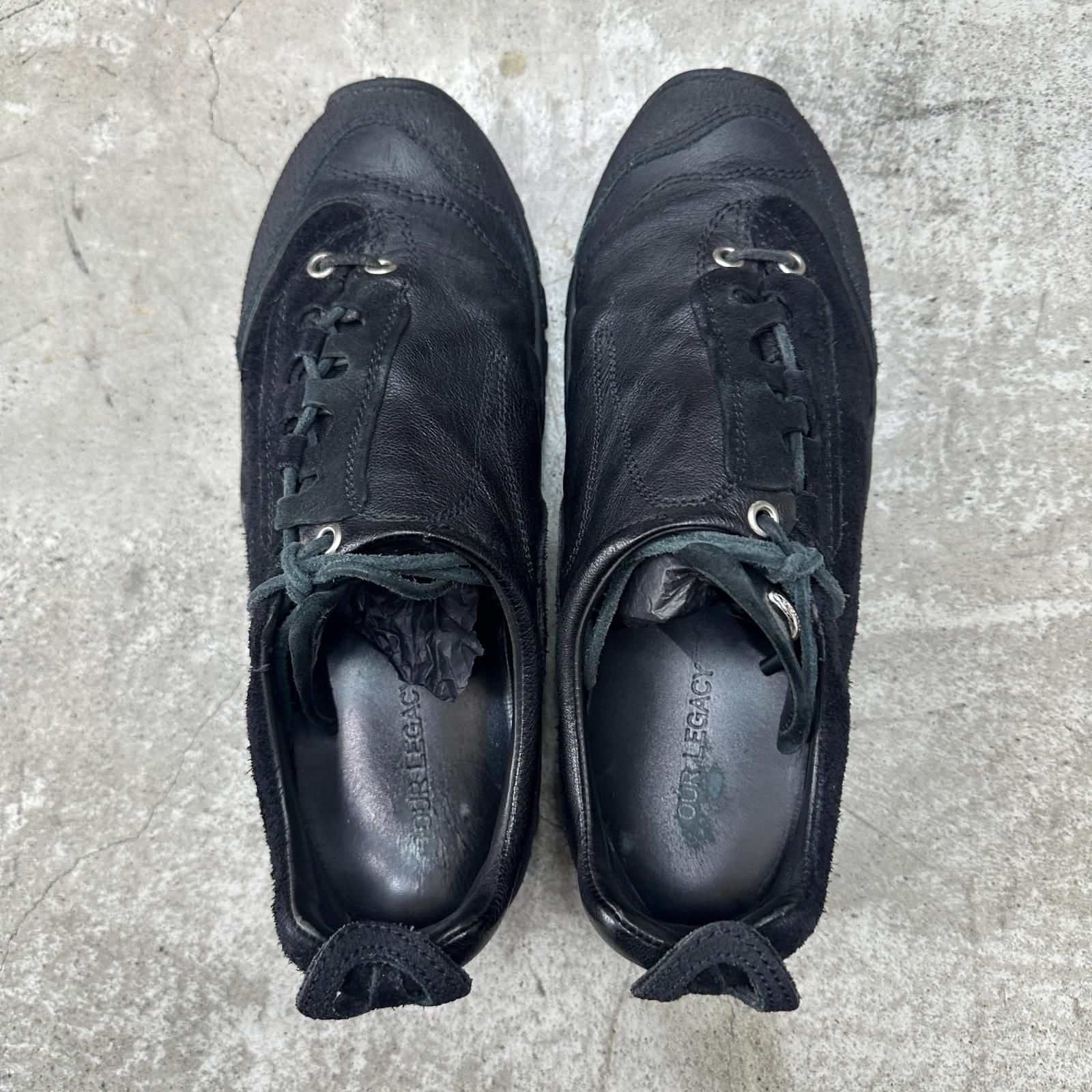 参考上代96800円 Our Legacy 25SS Gabe レザースニーカー ローカット 