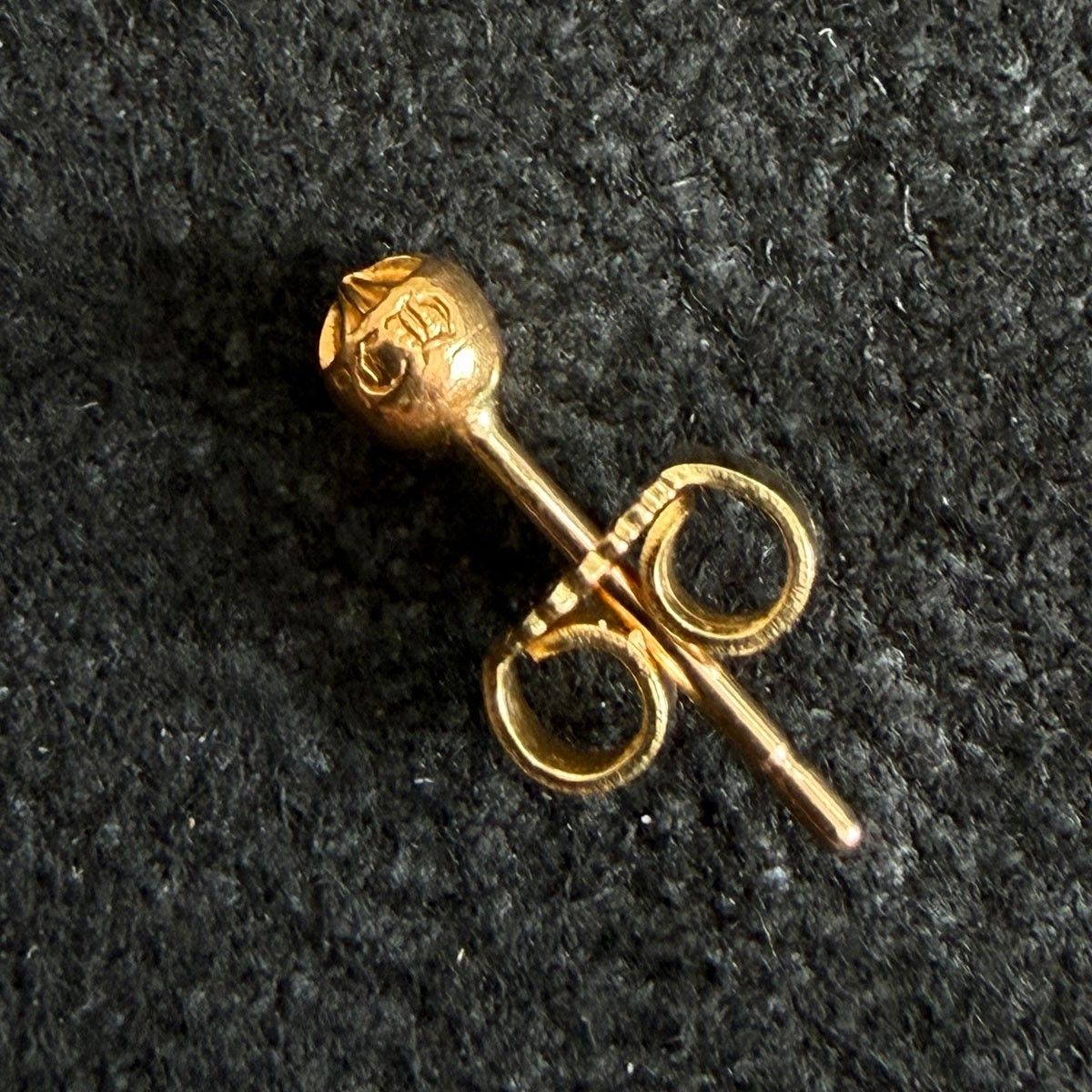 最高級】CHROME HEARTS【22K STUD CRS BALL MINI】 クロムハーツ