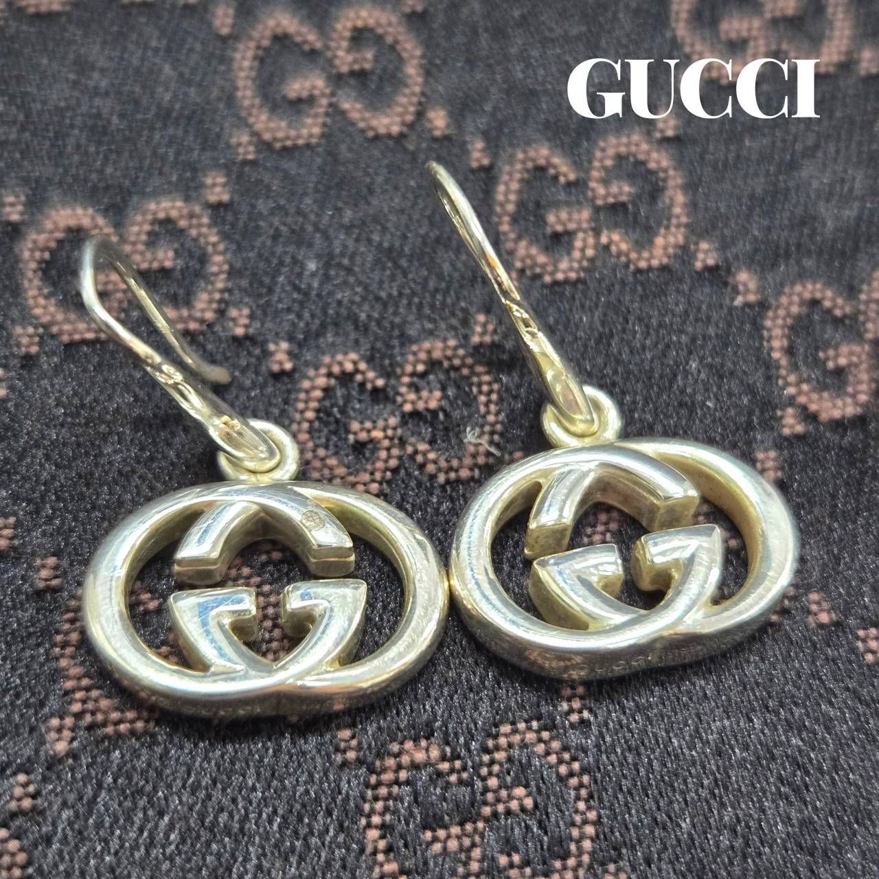 GUCCI グッチ インターロッキング ピアス スイング Ag925 シルバー アクセサリー ブランド小物 10,500円
