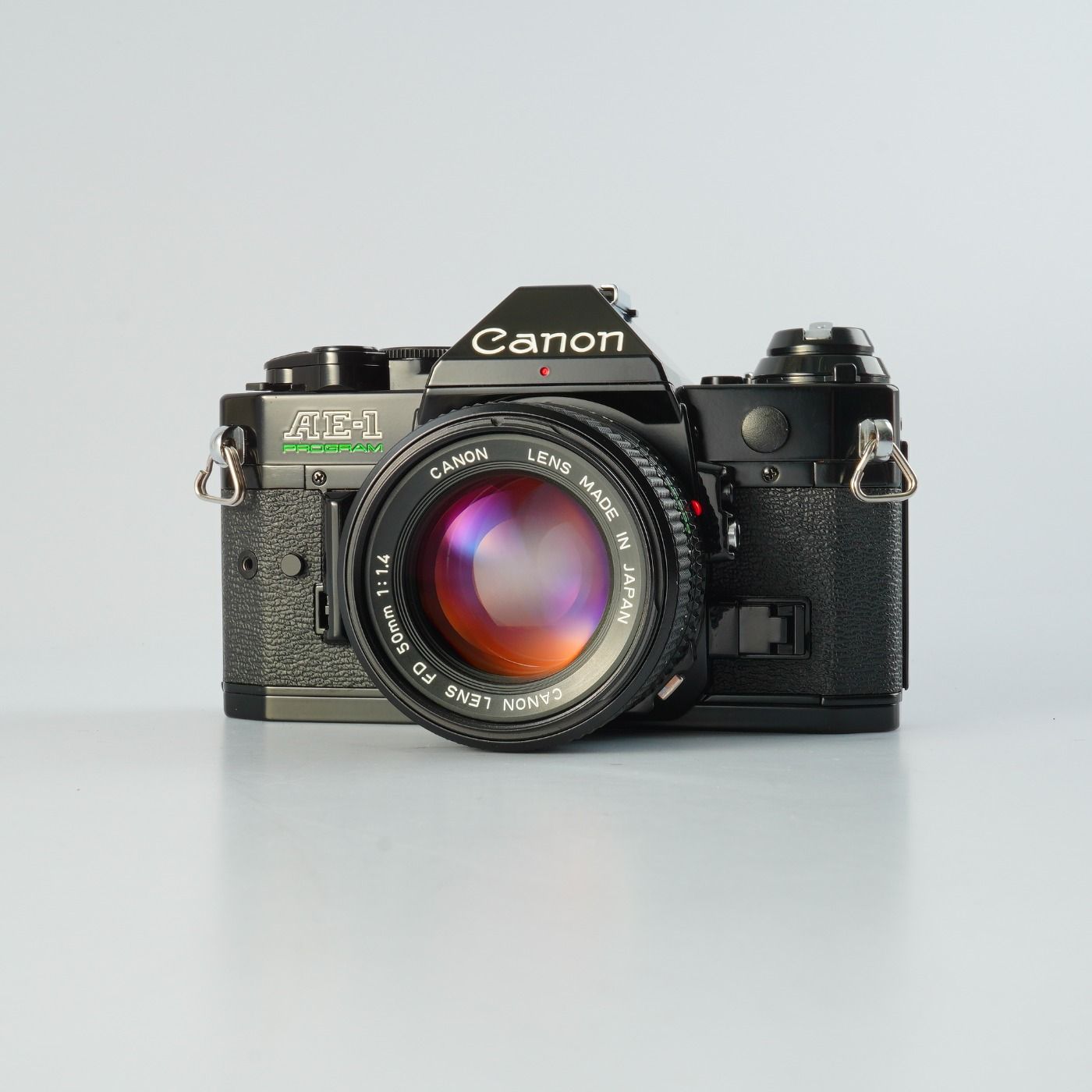 CLA'd】 Canon キヤノン AE-1 Program Black + New FD 50mm F/1.4 MF