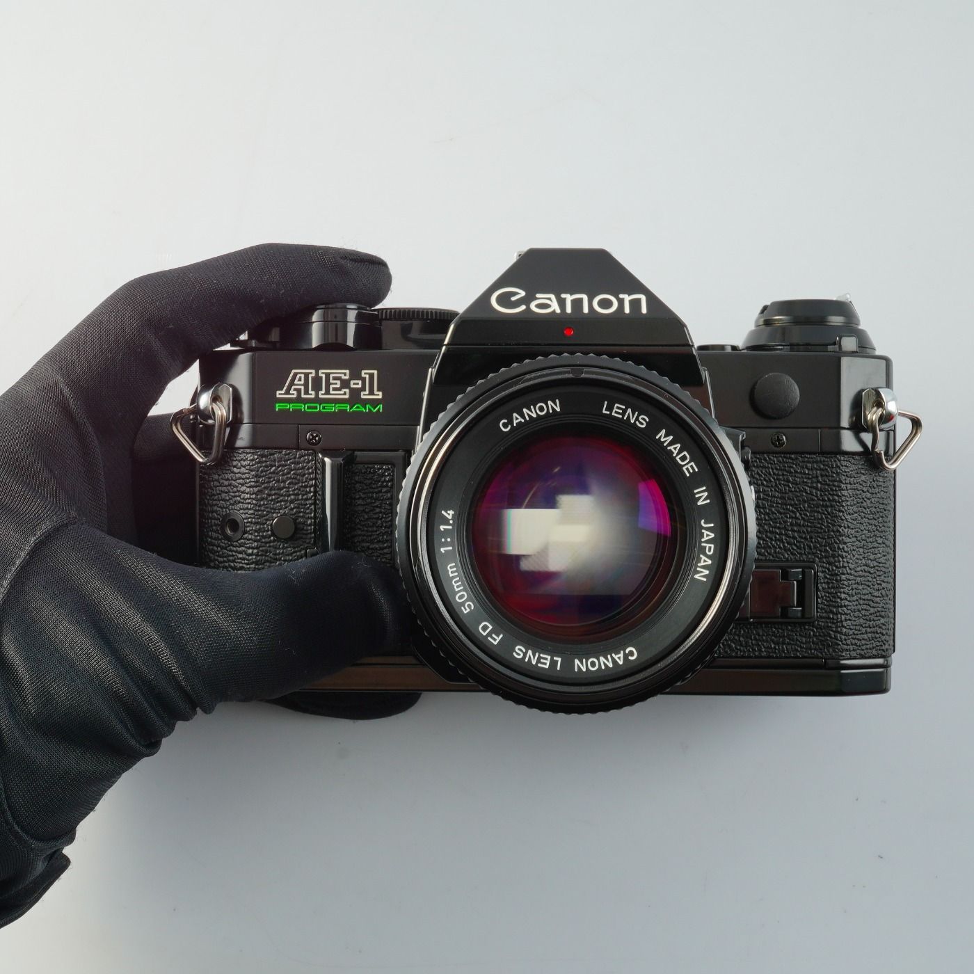 CLA'd】 Canon キヤノン AE-1 Program Black + New FD 50mm F/1.4 MF