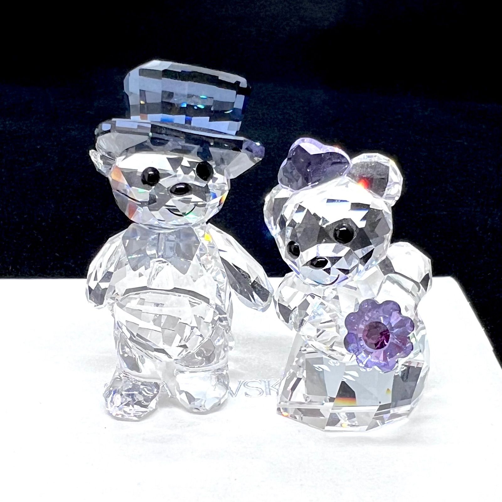 美品☆ SWAROVSKI スワロフスキー クリスベア あなたと私 Kris Bear