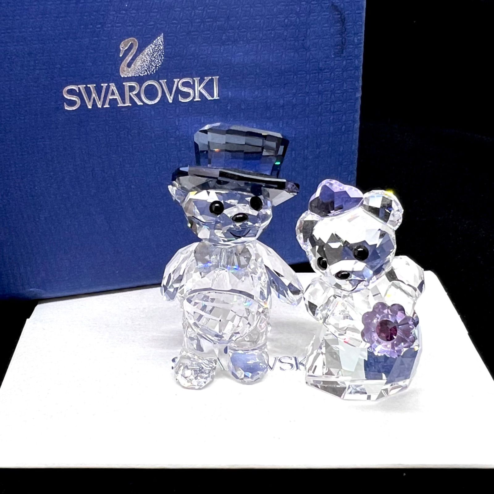 美品☆ SWAROVSKI スワロフスキー クリスベア あなたと私 Kris Bear