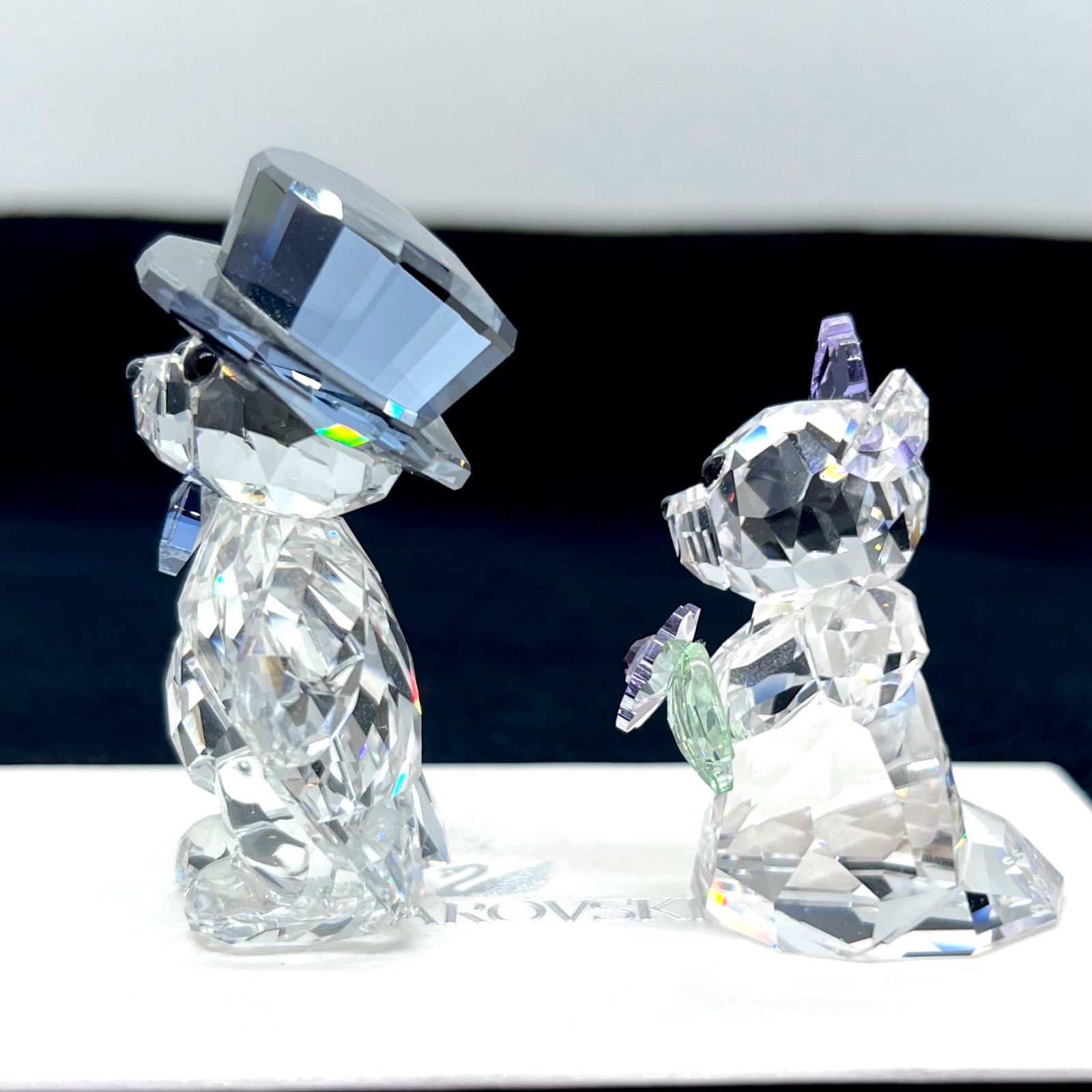 美品☆ SWAROVSKI スワロフスキー クリスベア あなたと私 Kris Bear