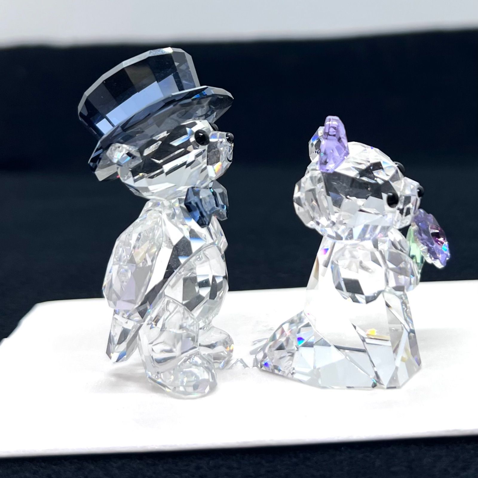 美品☆ SWAROVSKI スワロフスキー クリスベア あなたと私 Kris Bear
