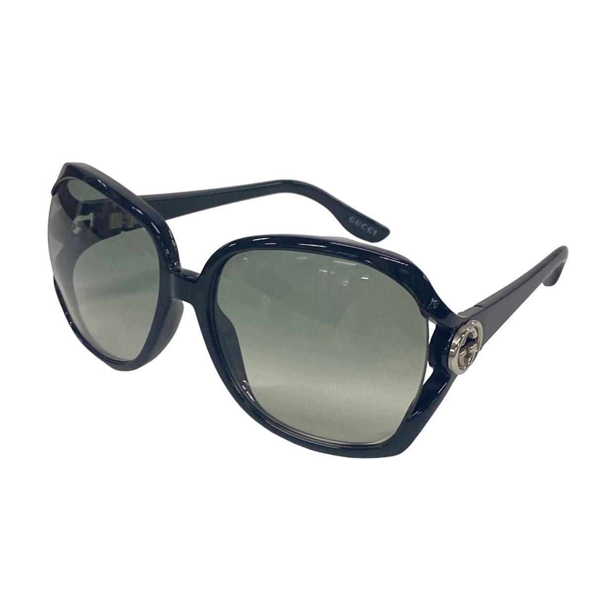 GUCCI(グッチ) サングラス - GG2986/S ダークグリーン×黒×シルバー インターロッキングG
