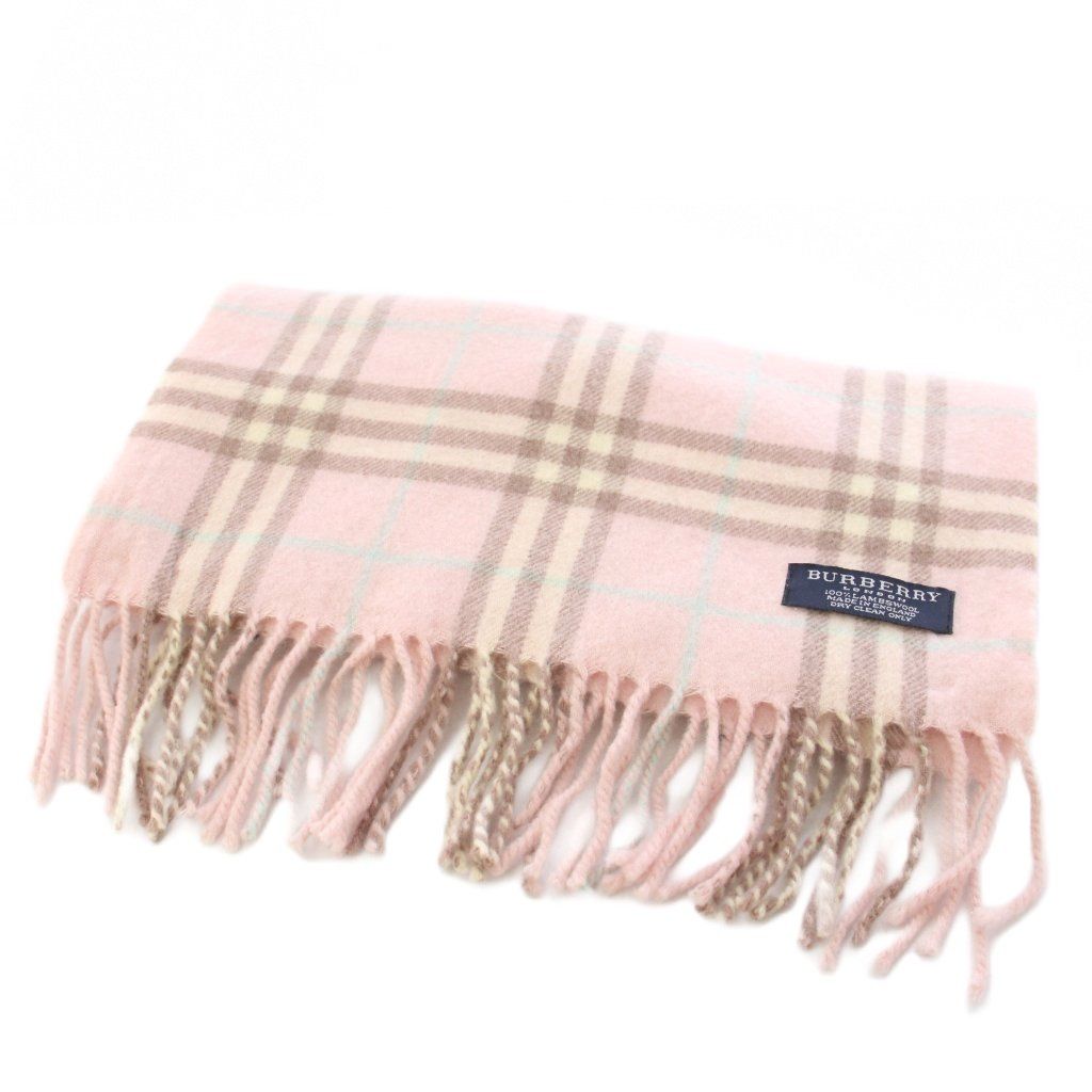 バーバリー ロンドン BURBERRY LONDON マフラー ウール100％ チェック