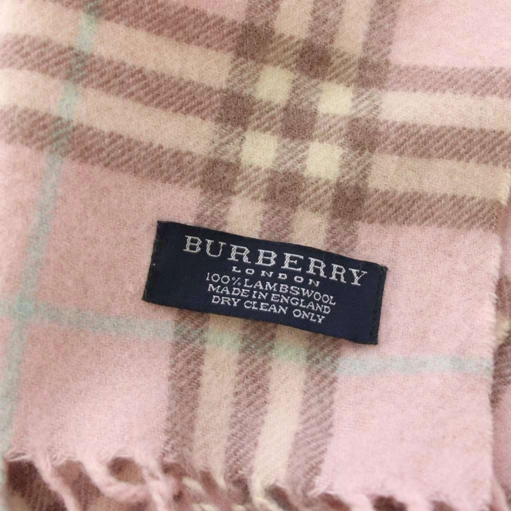 バーバリー ロンドン BURBERRY LONDON マフラー ウール100％ チェック