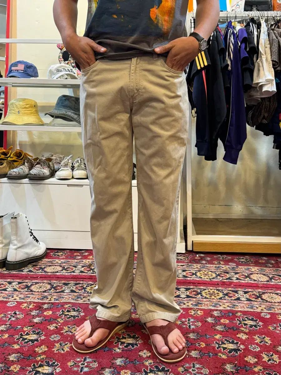リーバイス ヴィンテージ 581 クリーム ツイル パンツ W33 L32