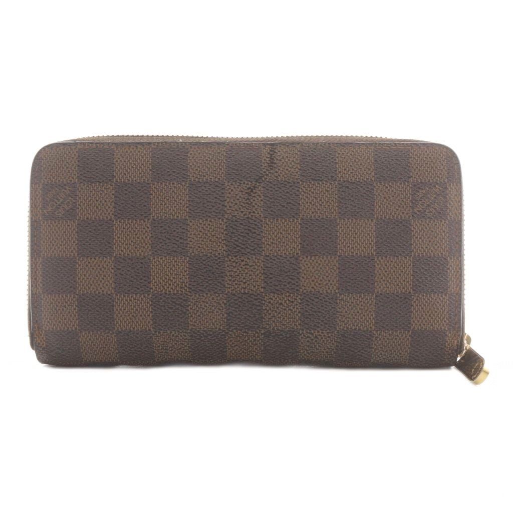 ルイヴィトン LOUIS VUITTON ダミエ ジッピーウォレット 長財布 ラウンドファスナー 小銭入れ 茶 ブラウン N60015 /AN23 ■OH