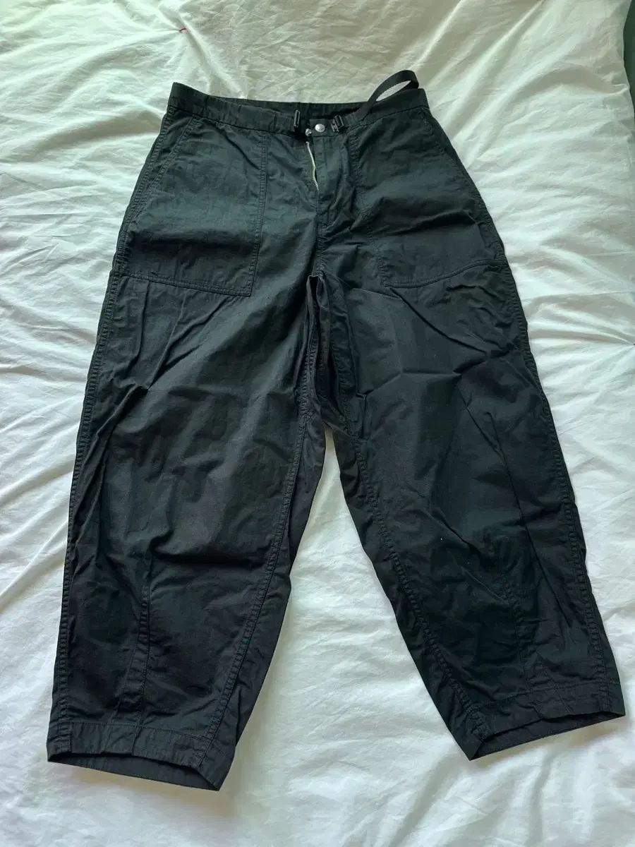 THE NORTH FACE パープルレーベル リップストップ ワイド クロップド パンツ ブラック 32サイズ