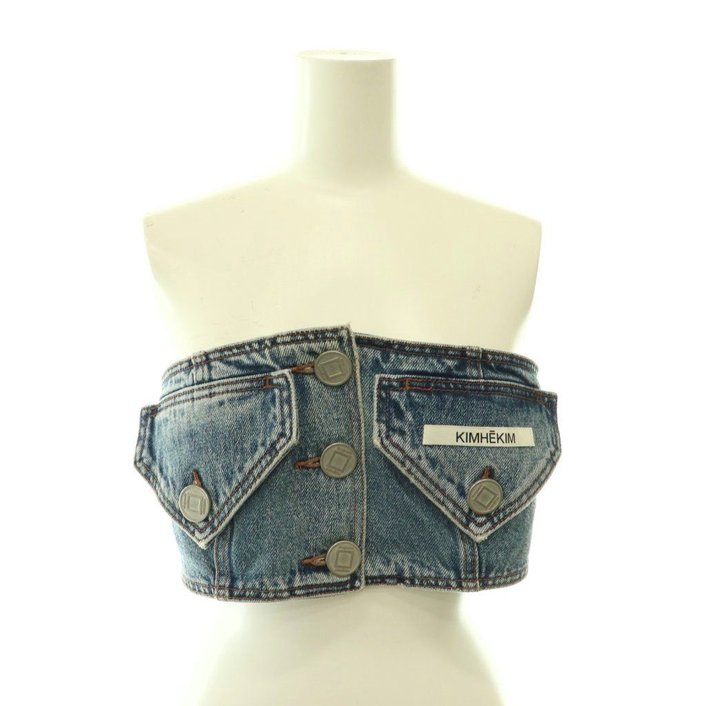 キムヘキム KIMHĒKIM Two Pocket Emma Tube Top デニム トップス ベアトップ チューブトップ 38 インディゴ /CX ■OS ■SH