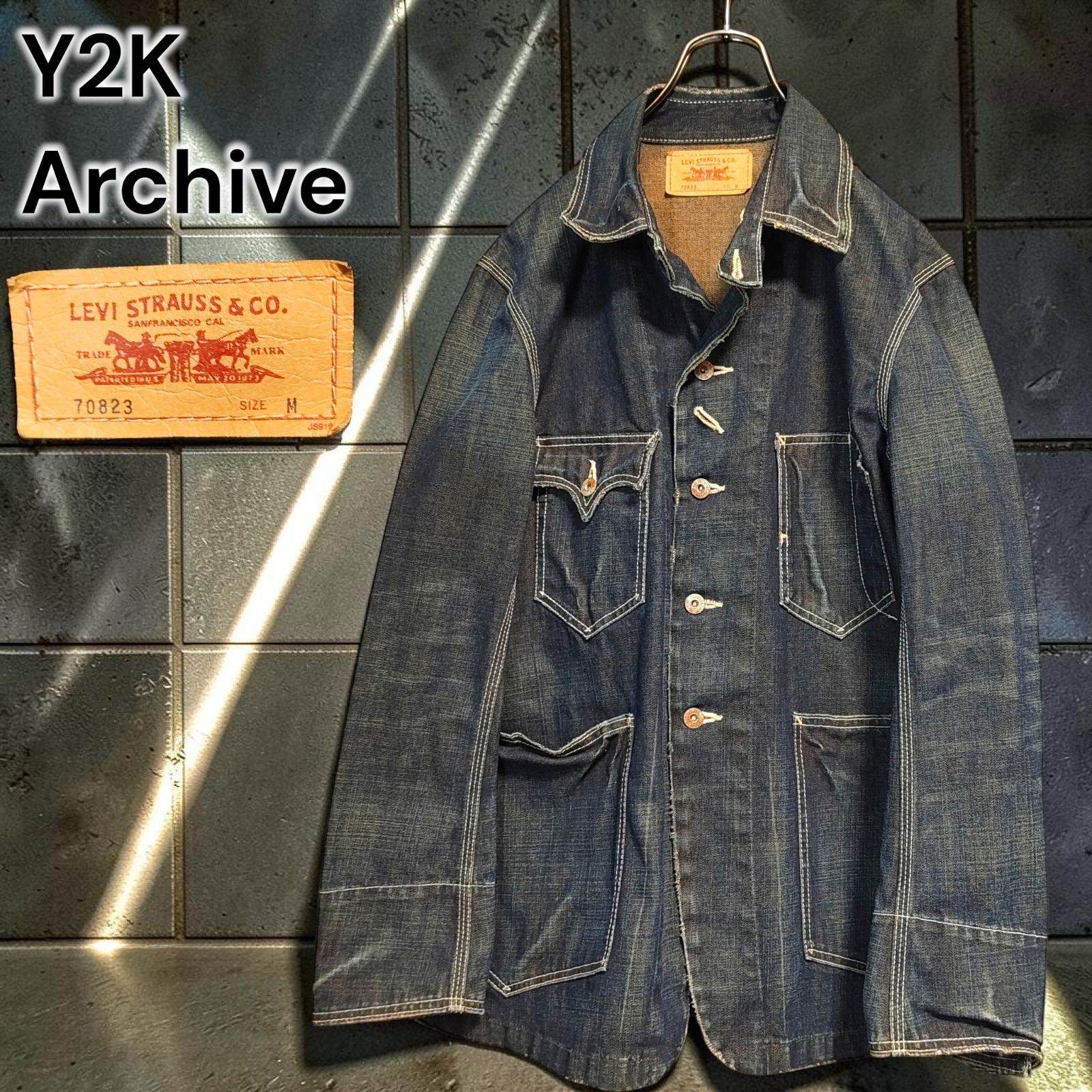 00s LEVIS Y2K Archive デニムカバーオール ワークジャケット 00s LEVIS Y2K Archive デニム カバーオール ワークジャケット