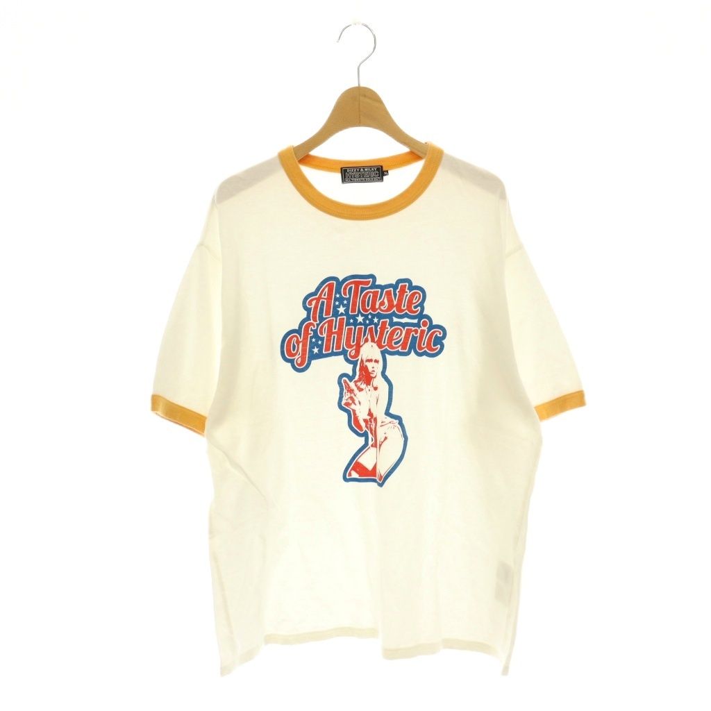 ヒステリックグラマー HYSTERIC GLAMOUR TASTE OF HYSTERIC Tシャツ カットソー 半袖 XL ホワイト /HK ■OS