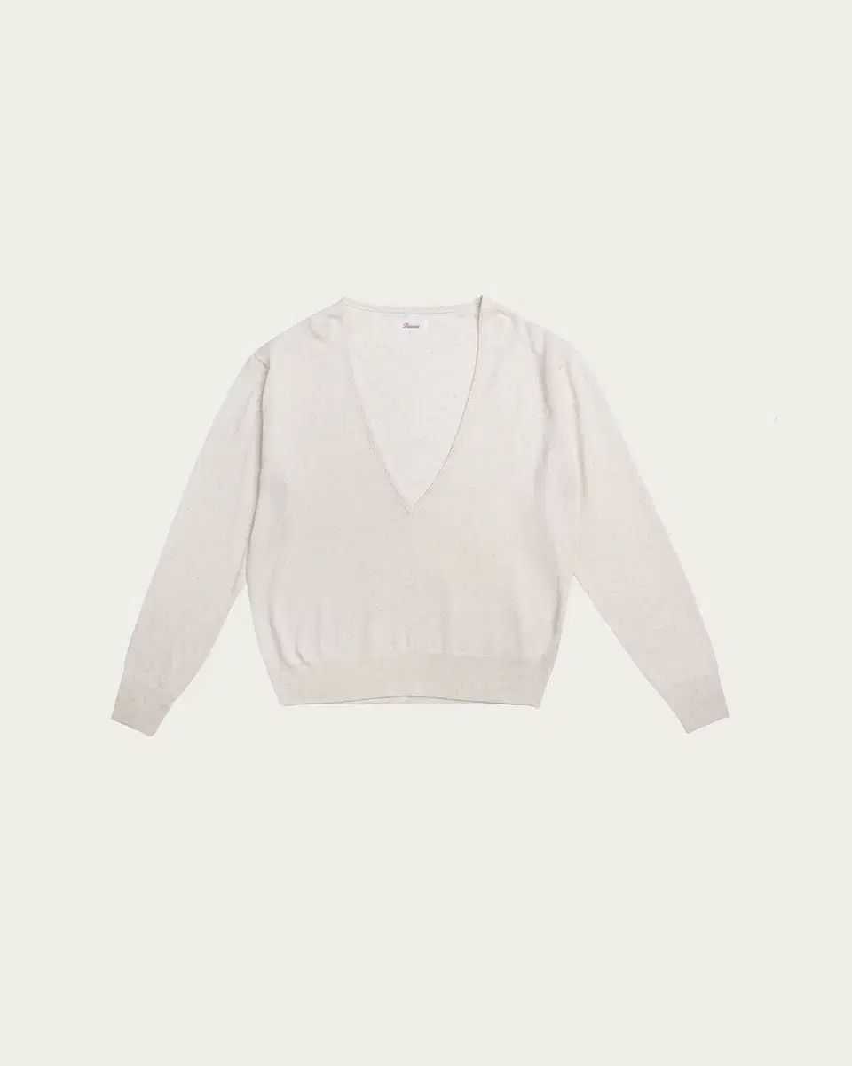 リボン빛 kind paper V-neck knit アイボリー