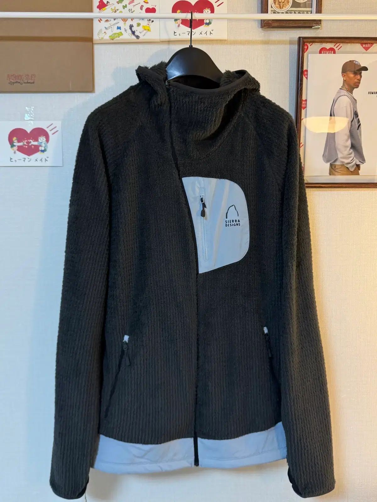 (2XL)シエラデザイン モス ポーラテック アルファ ダイレクト フードジップアップ チャコール