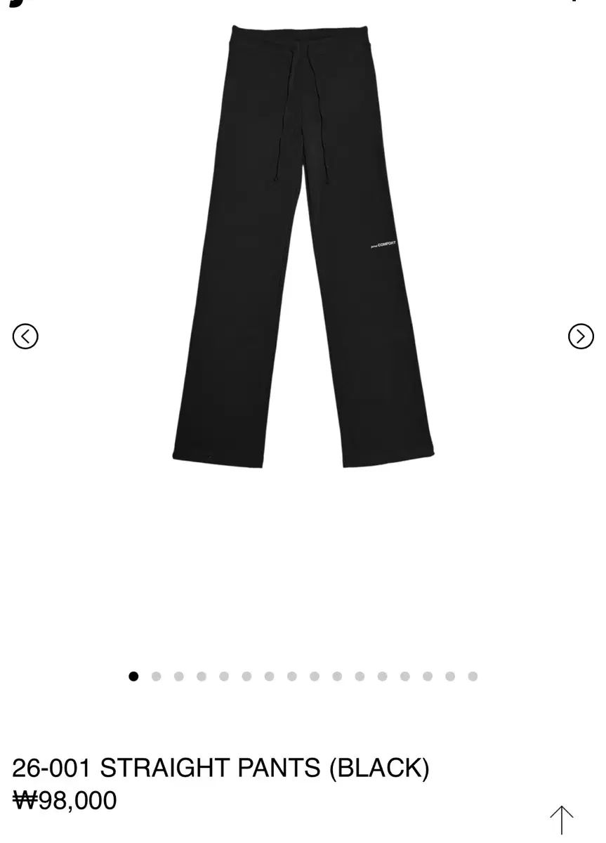 ジチョイコンフォート 26-001 STRAIGHT PANTS (BLACK) 1