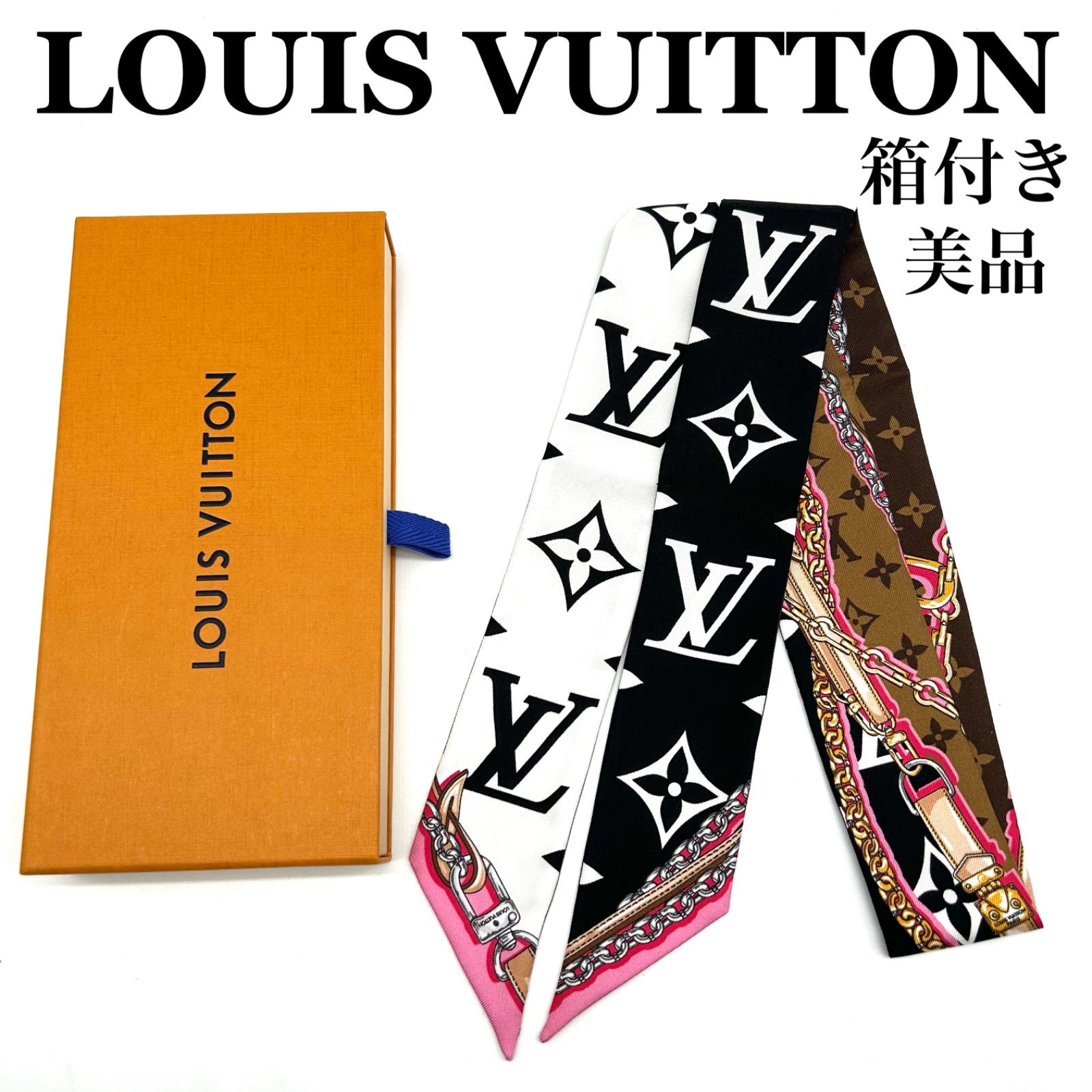 美品＊LOUIS VUITTON バンドー 美品】ルイヴィトン スカーフ シルク
