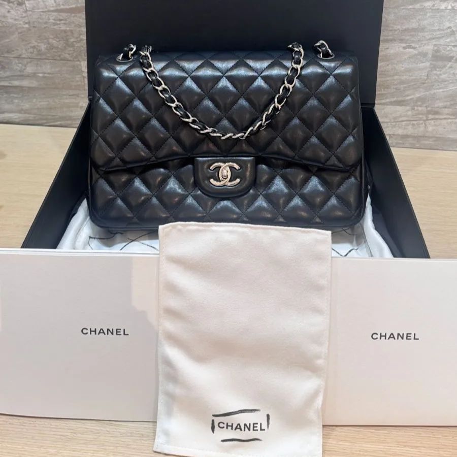 CHANEL シャネル　マトラッセ30/Wフラップチェーンショルダーバッグ/シルバー金具