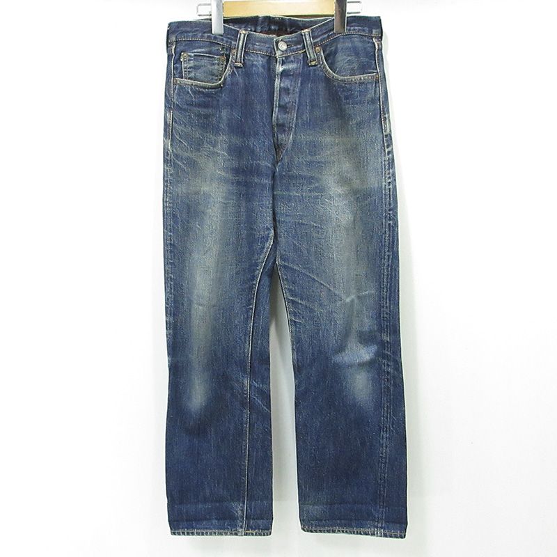 【三重本店】 中古 FULL COUNT | フルカウント Lot. 0105 ボタンフライデニムパンツ ネイビー インディゴ ブルー サイズ：30 【107】