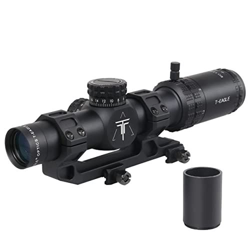【新品】T-EAGLE ライフルスコープ EO1.2-6x24WA 可変倍率 ショートスコープ (ワンピースマウント付)bk