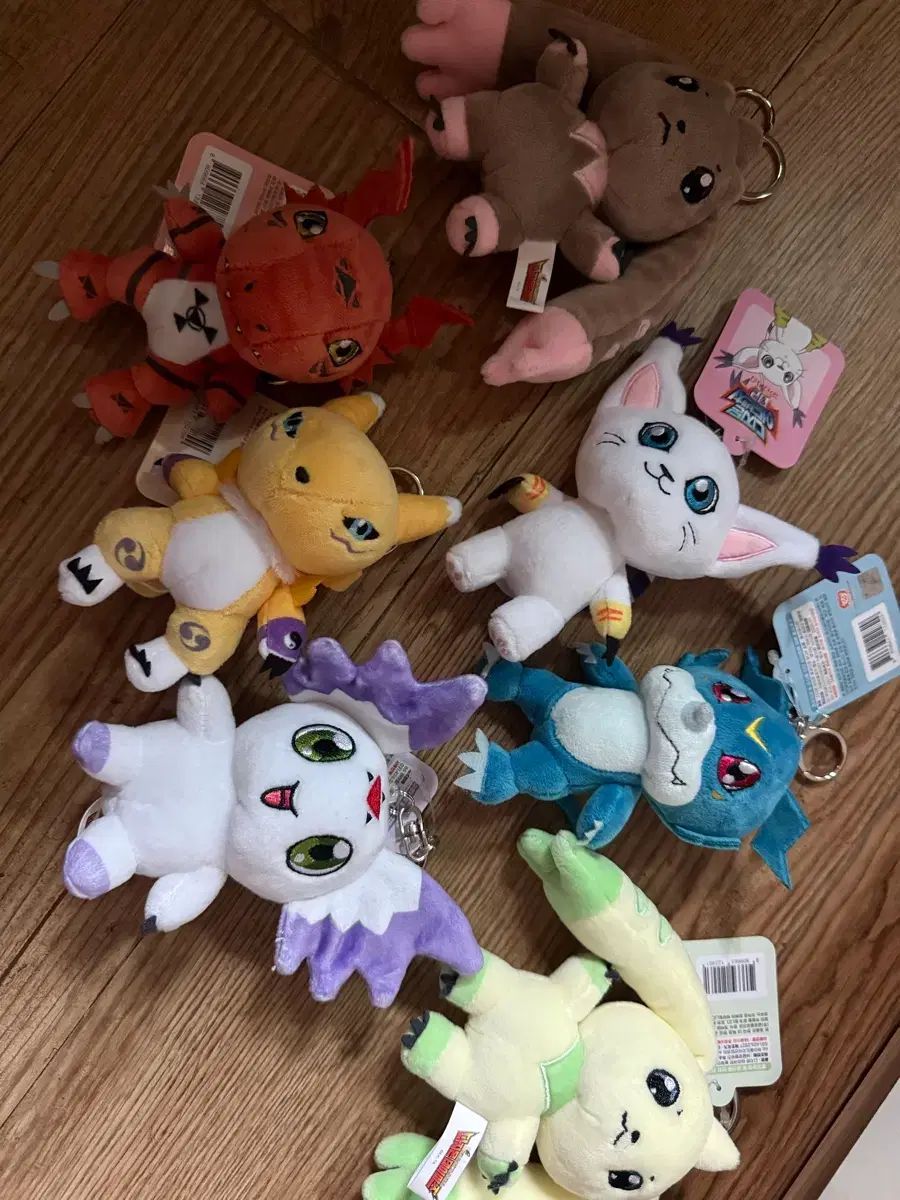 デジタルモンスター ぬいぐるみ キーホルダー 7種 まとめ