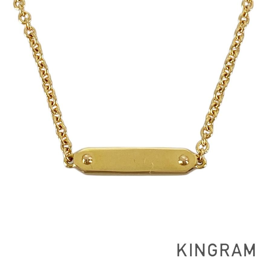 ティファニー TIFFANY&Co. タグ チェーン K18PG ネックレス sss【中古】