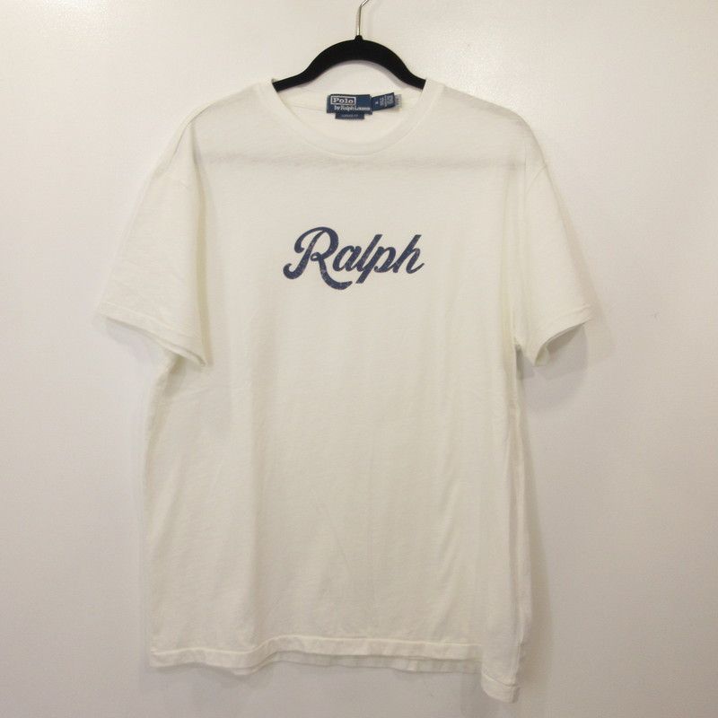【姫路東店】 中古 POLO RALPH LAUREN | ポロ・ラルフローレン 半袖Tシャツ クラシックフィット RALPH ロゴ ホワイト サイズ:M 【101】