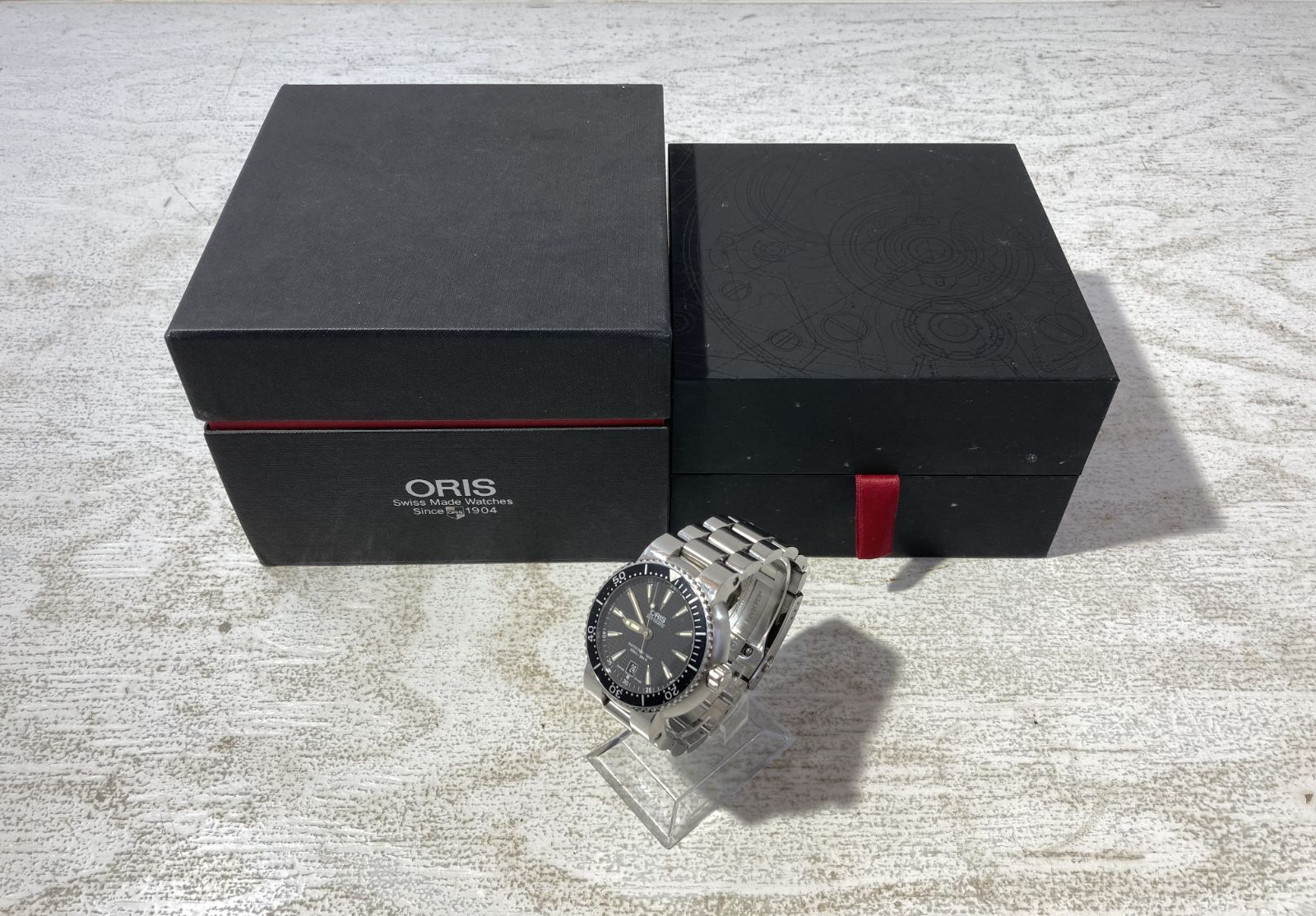 [紫波81-8-0612st] [併売] ORIS DIVER DATE 7533P 自動巻き時計[中古] [メンズ]