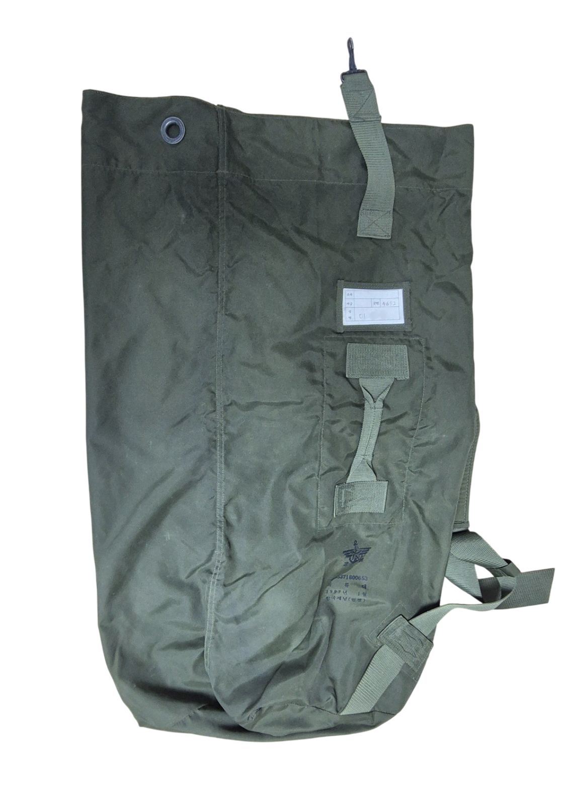 軍服 旧モデル 90s 無地 衣類袋 ダッフルバッグ ダブルバッグ 雑嚢 バッグ 衣類袋 軍服