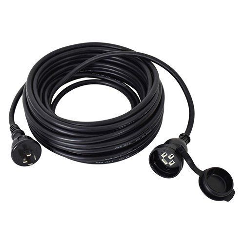 ESCO エスコ 三相200V/19A/20m 延長コード (防雨型) EA815GB-12 電線仕様 SVCT2.0m㎡×4心 屋内・屋外兼用 保護等級 IPX3 コード
