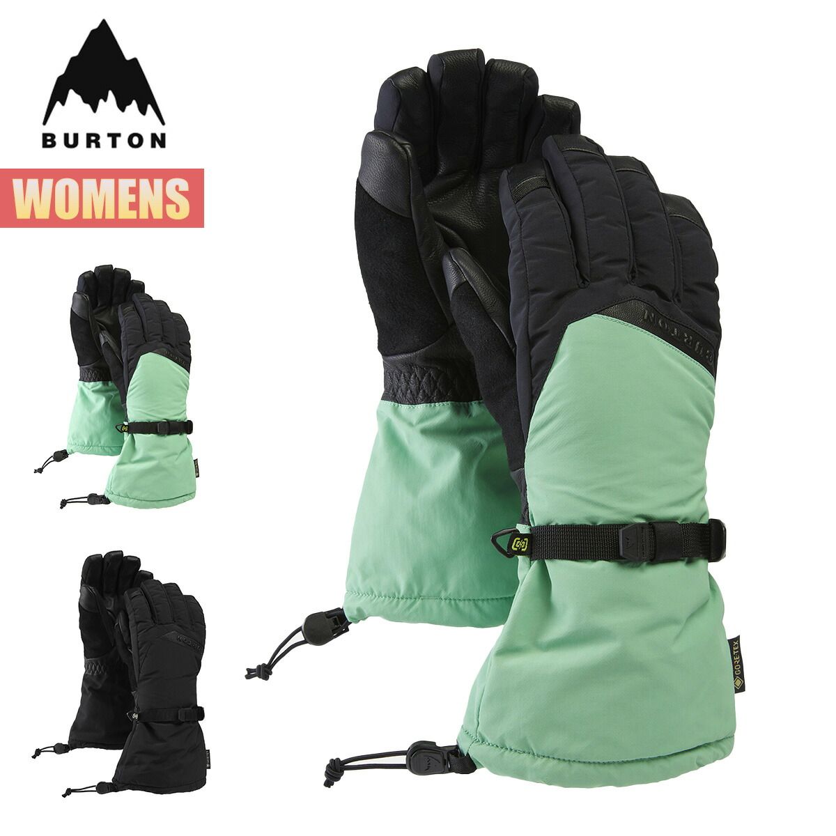 バートン グローブ レディース 25-26 Burton ウィメンズ ゴアテックス デラックス グローブ W26JP-190501 Womens Deluxe GORE-TEX Glove スノーボードグローブ スノーグローブ 2025-2026 正規品