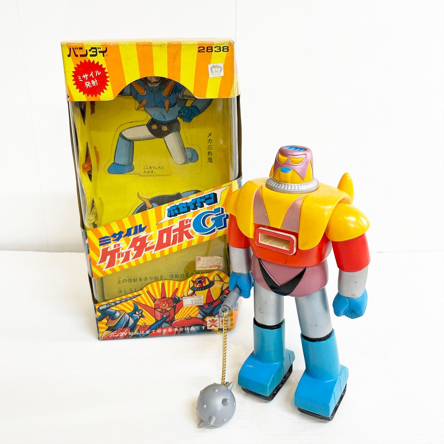 旧バンダイ ゲッターロボG　ゲッターポセイドン ミサイル ソフビ バンダイ / ポピー / 合金 / マシンダー / タカトク / タカラ Ks6-31