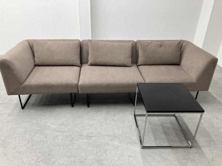 【中古品】ADAL ロビーソファ4点セット ブラウン