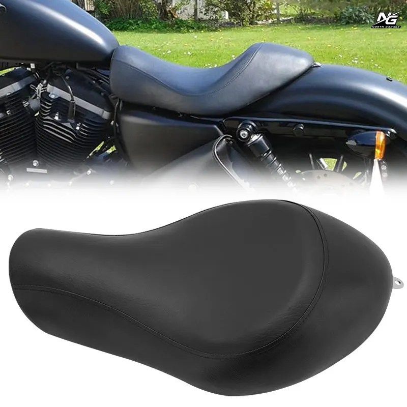 オートバイ用フロントドライバー/ライダー用ソロシートクッション ハーレーダビッドソン スポーツスター 883 48 72 2004-2015