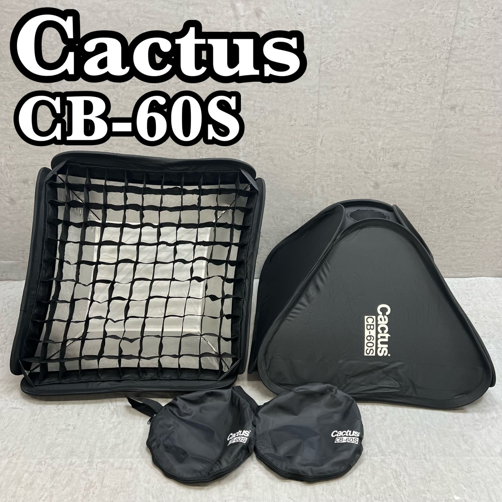 2個set Cactus CB-60W、NEEWER　ソフトボックス カクタス ストロボ用ソフトボックス2個セット CB-60S 撮影 スタジオ