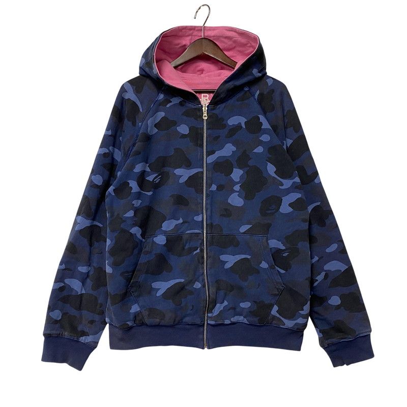 【中古品】 BAPE BY A BATHING APE ベイプバイアベイシングエイプ MILO BAPE REVERSIBLE ZIP HOODIE マイロ ベイプ リバーシブル ジップ フーディー トップス 長袖 【142-260613-cs-03-izu】