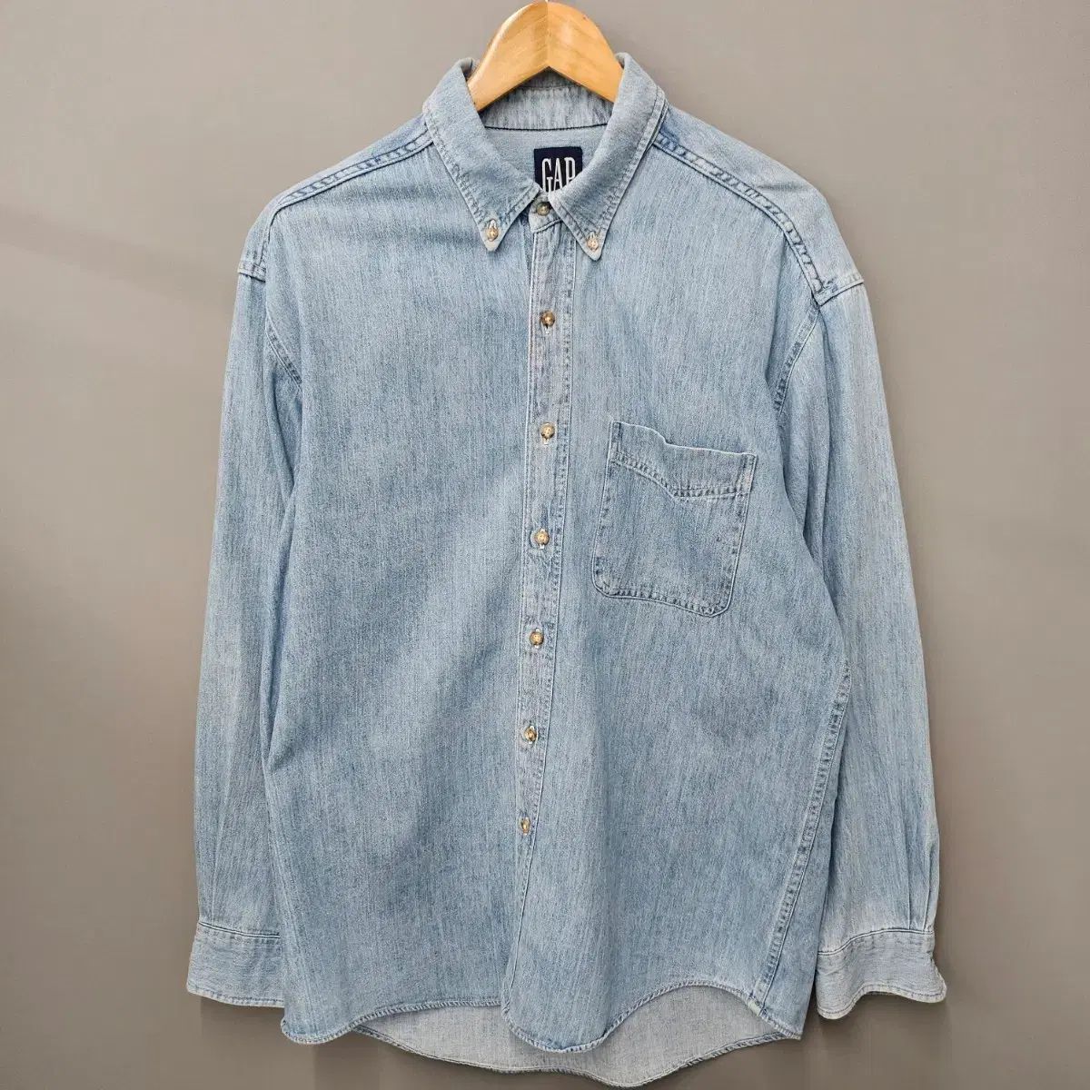 USA90'S GAP オーバーサイズ ポケット デニム シャツ